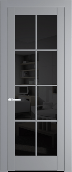 Межкомнатная дверь Profil Doors 4.1.2 (p.8) Смоки (RAL 870-02) Черное тонированное