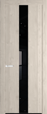 Межкомнатная дверь Profil Doors 1.9 N Lacobel Черный лак Каштан светлый