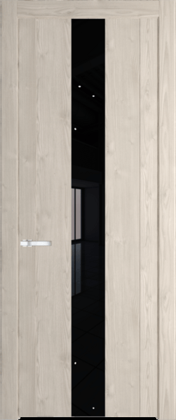 Межкомнатная дверь Profil Doors 1.9 N Lacobel Черный лак Каштан светлый
