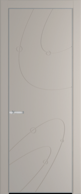 Межкомнатная дверь Profil Doors 5 PA Серебро Сэнд
