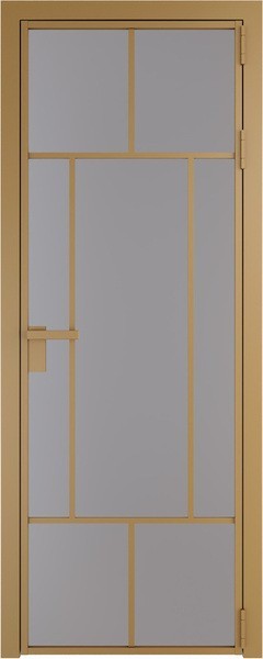 Алюминиевая дверь Profil Doors 10 AG Золото Монохром серый
