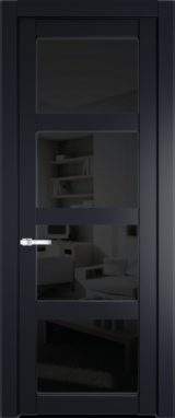 Межкомнатная дверь Profil Doors 1.4.2 PD Черное тонированное Нэви Блу (RAL 7016)