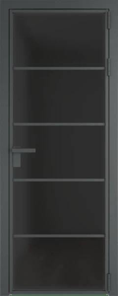 Алюминиевая дверь Profil Doors 14 AG Серая ночь Тонированное матовое
