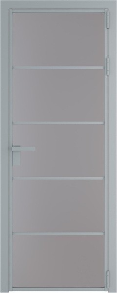 Алюминиевая дверь Profil Doors 14 AG Серебро Монохром серый
