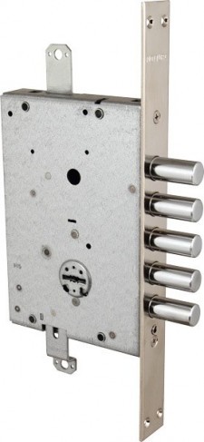 Замок врезной Mottura (Моттура) сувальдный 52.Y525M My Key S (левый), уст.ключ, ключ 40 мм