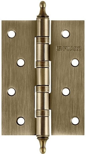 Петля Fuaro (Фуаро) универсальная IN4400UA-BL AB (4BB/A/BL 100x75x2,5) бронза БЛИСТЕР