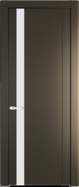 Межкомнатная дверь Profil Doors 1.2 P Монохром белый просветленный Перламутр бронза