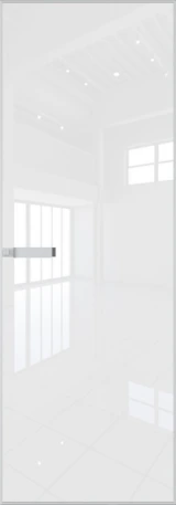 Алюминиевая дверь Profil Doors 1AGN Вайт Белый лак
