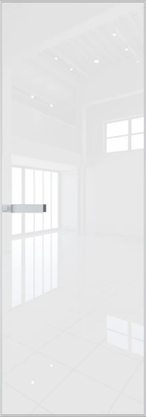 Алюминиевая дверь Profil Doors 1AGN Вайт Белый лак