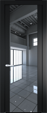 Межкомнатная дверь Profil Doors 1.7 P Зеркало Блэк
