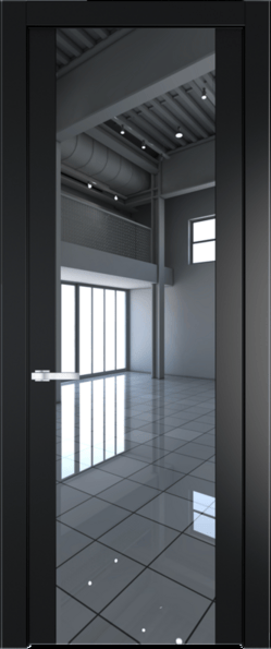 Межкомнатная дверь Profil Doors 1.7 P Зеркало Блэк
