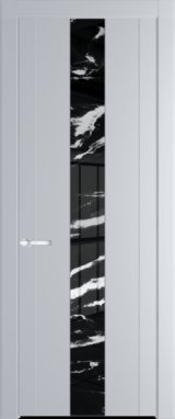 Межкомнатная дверь Profil Doors 1.9 P Нефи черный узор серебро Лайт Грей (RAL 870-01)