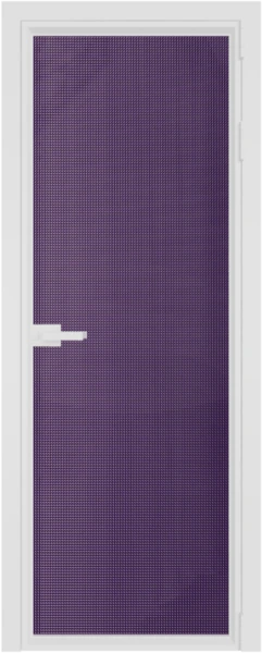 Алюминиевая дверь Profil Doors 1AV Вайт Кризет Фиолетовый