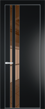 Межкомнатная дверь Profil Doors 20 PA Серебро Зеркало Bronza Сэнд