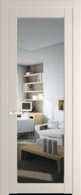 Межкомнатная дверь Profil Doors 1.1.2 PM Прозрачное Кремовая Магнолия (RAL 120-04)