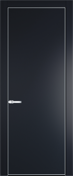 Межкомнатная дверь Profil Doors Orange 1 PE.O Нэви Блу (RAL 7016) Серебро
