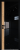 Алюминиевая дверь Profil Doors 6 AGK Lacobel Черный лак Матовая алюминиевая Чёрный (RAL9005 МУАР) Каштан темный