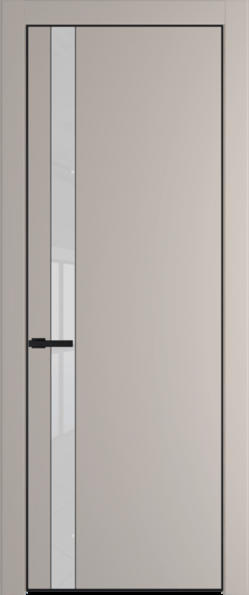 Межкомнатная дверь Profil Doors 18 PA Черный матовый Лак классик Сэнд