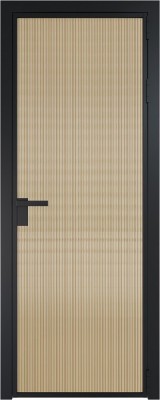 Алюминиевая дверь Profil Doors 1 AG Черный матовый RAL9005 Мору Золото
