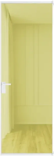 Алюминиевая дверь Profil Doors 1AT Вайт Золото шпион
