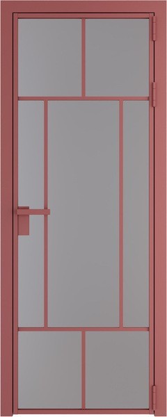 Алюминиевая дверь Profil Doors 10 AG Красный антрацит Монохром серый