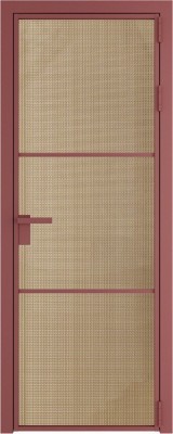 Алюминиевая дверь Profil Doors 13 AG Красный антрацит Кризет Золото