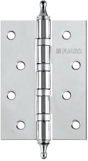 Петля Fuaro (Фуаро) универсальная IN4400UA-BL CP (4BB/A/BL 100x75x2,5) хром БЛИСТЕР