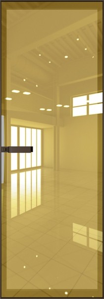 Алюминиевая дверь Profil Doors 1AGN Деорэ Золото шпион