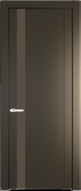 Межкомнатная дверь Profil Doors 1.2 P Монохром гляссе Перламутр бронза
