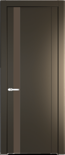 Межкомнатная дверь Profil Doors 1.2 P Монохром гляссе Перламутр бронза