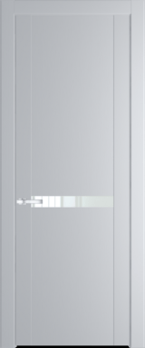 Межкомнатная дверь Profil Doors 1.4 P Lacobel Белый лак Лайт Грей (RAL 870-01)