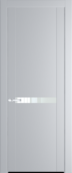 Межкомнатная дверь Profil Doors 1.4 P Lacobel Белый лак Лайт Грей (RAL 870-01)