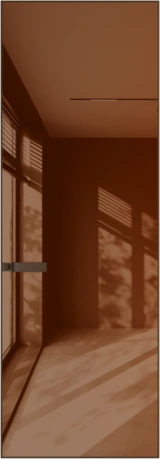 Алюминиевая дверь Profil Doors 1AGN ГЛЯНЕЦ Деорэ Коричневая нуга лак