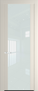 Межкомнатная дверь Profil Doors 1.7 P Lacobel Белый лак Кремовая Магнолия (RAL 120-04)