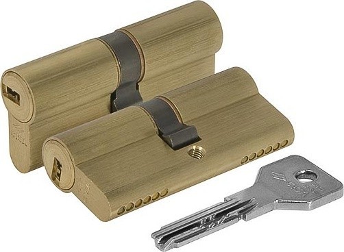 Цилиндровый механизм Cisa (Чиза)  ASIX OE300-35.00 (110 мм/35+10+65), ЛАТУНЬ