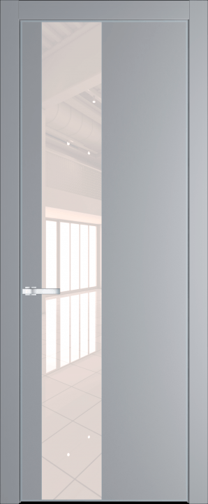 19PE Смоки (RAL 870-02) стекло Lacobel Перламутровый лак