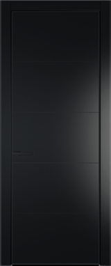 Межкомнатная дверь Profil Doors 15 PA Черный матовый RAL9005 Блэк