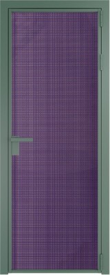 Алюминиевая дверь Profil Doors 1 AG Зеленый воск Кризет Фиолетовый
