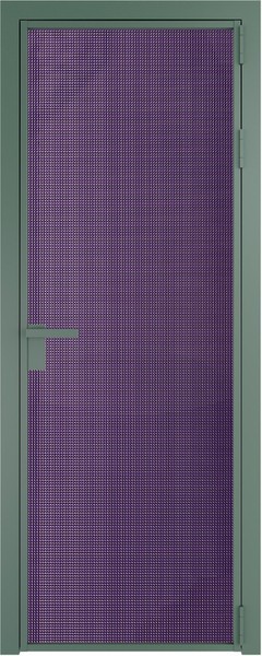 Алюминиевая дверь Profil Doors 1 AG Зеленый воск Кризет Фиолетовый