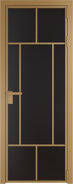 Алюминиевая дверь Profil Doors 10 AG Золото Монохром черный