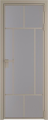 Алюминиевая дверь Profil Doors 10 AG Никель матовый Монохром серый