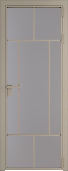 Алюминиевая дверь Profil Doors 10 AG Никель матовый Монохром серый
