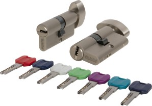 Цилиндровый Punto (Пунто) механизм MaxPro7002Knob70mm(25+10+35) SN никель 7key с вертушкой