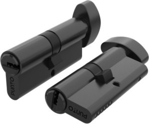 Цилиндровый Punto (Пунто) механизм Z3002Knob90(45+10+35) с вертушкой BL черный