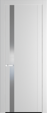 Межкомнатная дверь Profil Doors 1.2 P Lacobel Серебряный лак Крем Вайт (RAL 120-02)