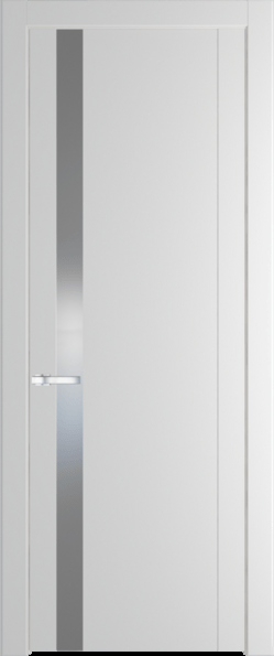 Межкомнатная дверь Profil Doors 1.2 P Lacobel Серебряный лак Крем Вайт (RAL 120-02)