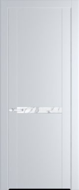 Межкомнатная дверь Profil Doors 1.4 P Нефи белый узор серебро Вайт (RAL 110 96 02)