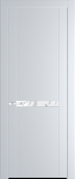 Межкомнатная дверь Profil Doors 1.4 P Нефи белый узор серебро Вайт (RAL 110 96 02)