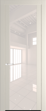 Межкомнатная дверь Profil Doors 1.7 P Lacobel Перламутровый лак Кремовая Магнолия (RAL 120-04)