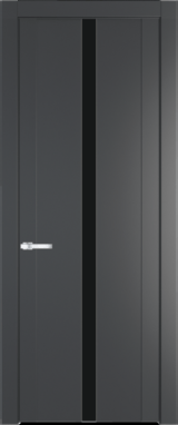 Межкомнатная дверь Profil Doors 1.8 P Монохром черный Графит (Pantone 425С)